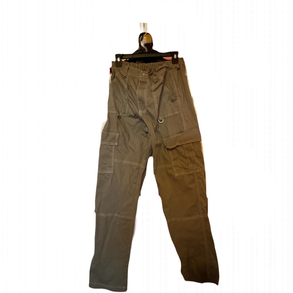 Rue 21 brown gray cargo pants baggy streetwear size M